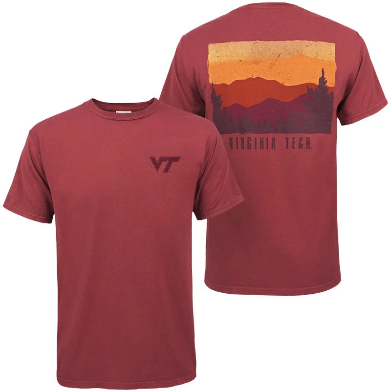 Embroidered Women T Shirt with Intricate DetailsVirginia Tech Mountains Comfort Wash T-Shirt by Gear