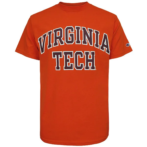 Ringer T Shirt Women with Retro - Inspired StripesVirginia Tech T-Shirt: Orange by Champion