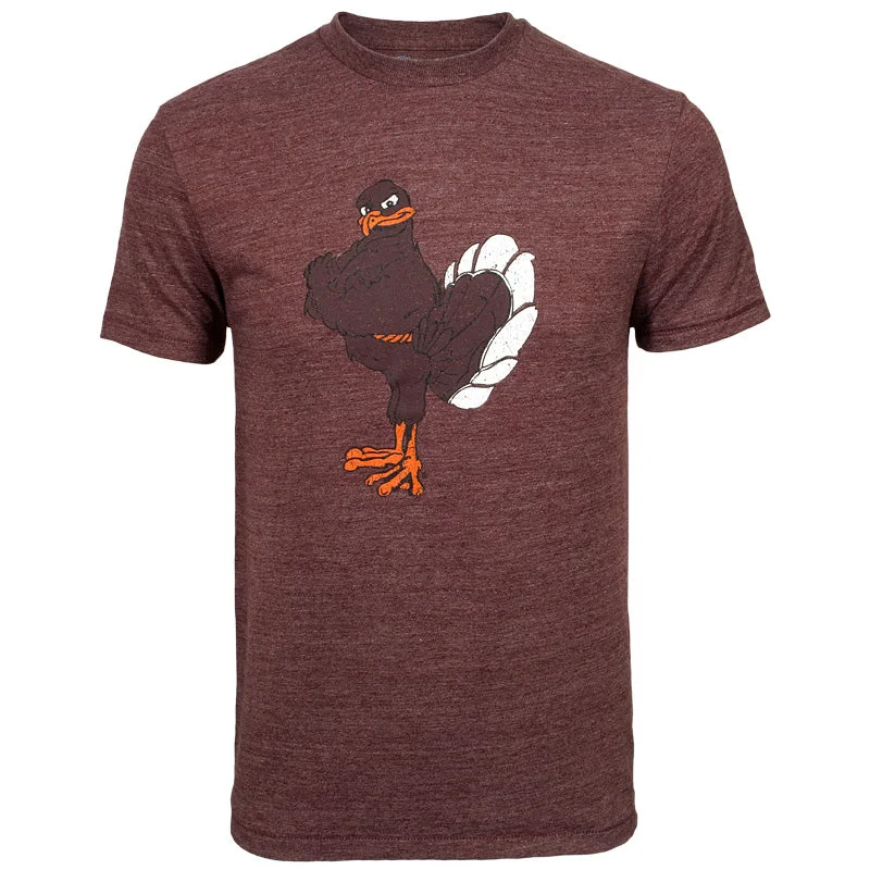 Crew Neck Women T Shirt with a Timeless DesignVirginia Tech Triumph Hokie Bird T-Shirt: Maroon by Champion