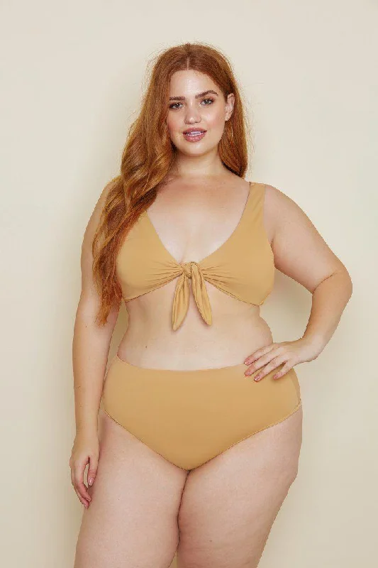 High - waisted bikini for a retro and tummy - flattering lookMuse Top