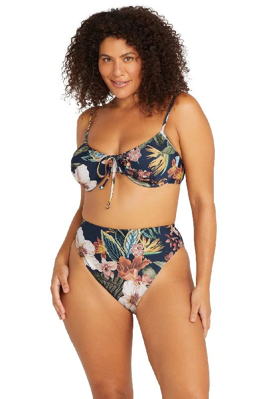 High - waisted bikini for a retro and tummy - flattering lookInto The Saltu Degas Underwire D / DD Cup Bikini Top - Final Sale