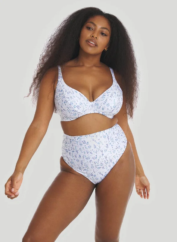 Long - line bikini top for added support and a fashionable lookMarvell Lane: Sascha Bikini Top Dellie Dellie Print