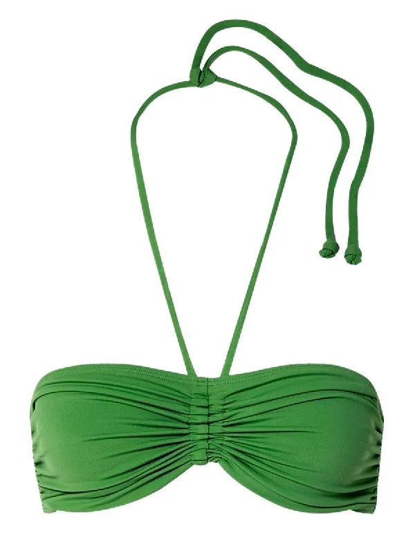 Long - line bikini top for added support and a fashionable lookMillicent Halter-Neck Bikini top Kelly Green