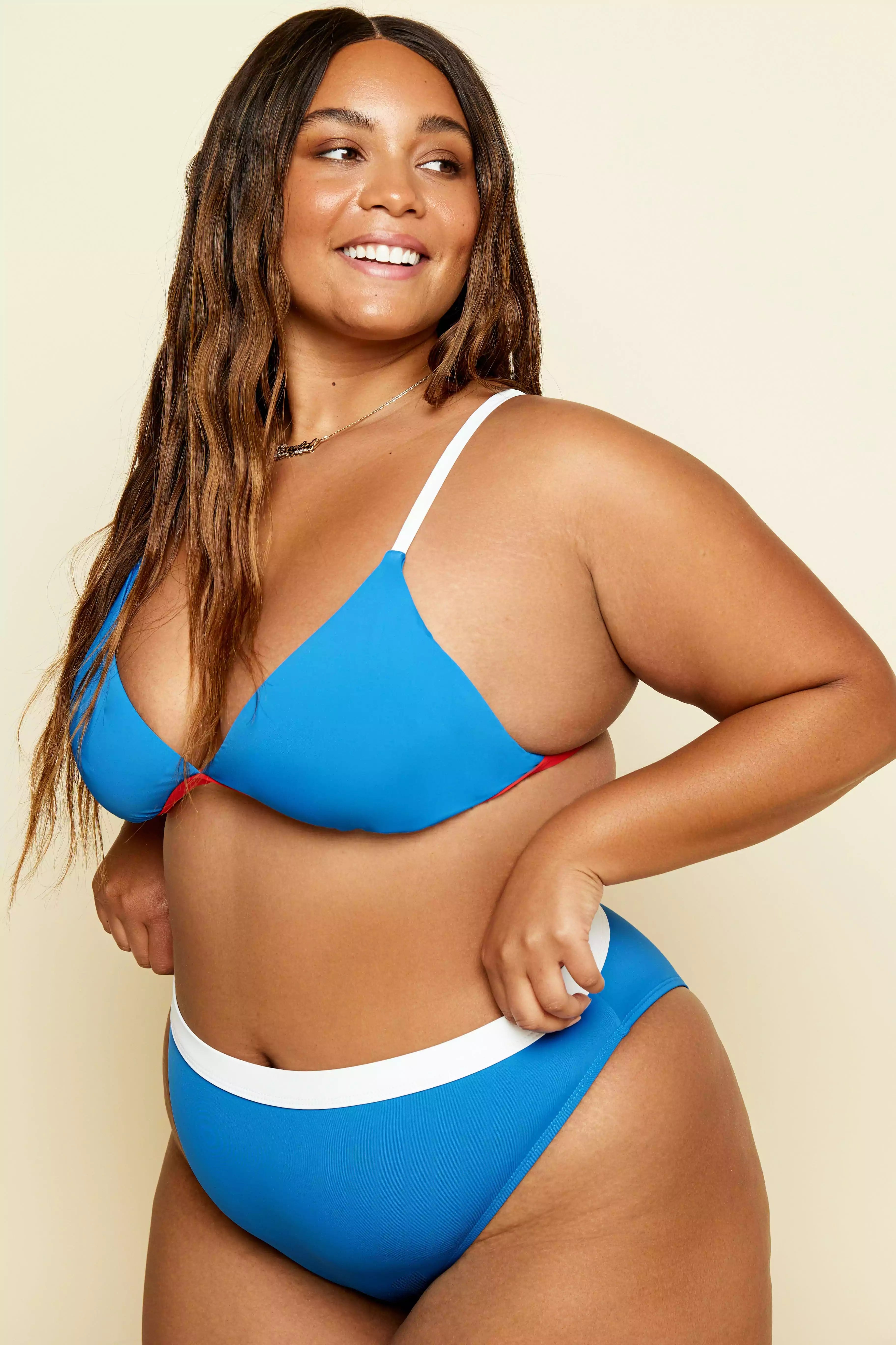 Ruched bikini with fabric gathers for a slimming effectPlaya Top