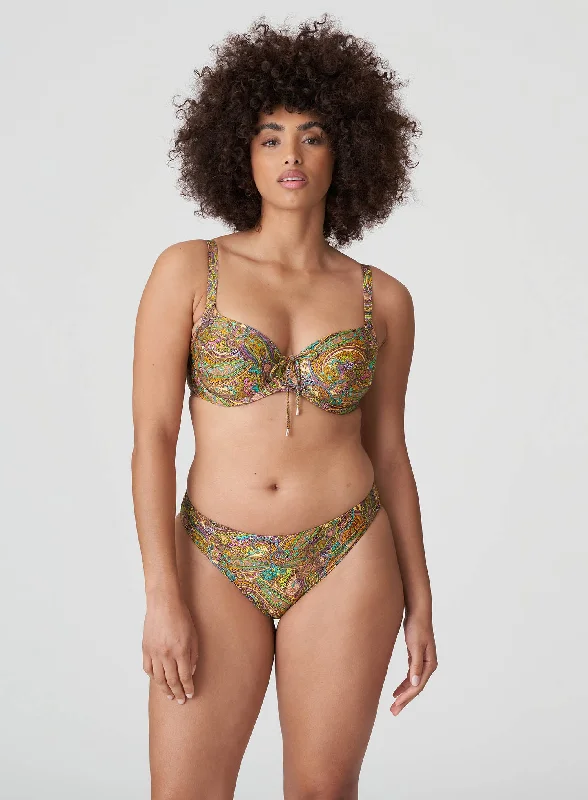 Sustainable bikini made from recycled materials for eco - conscious beachgoersPrimaDonna Swimwear: Sakarun Full Cup Bikini Top Sunny Paisley