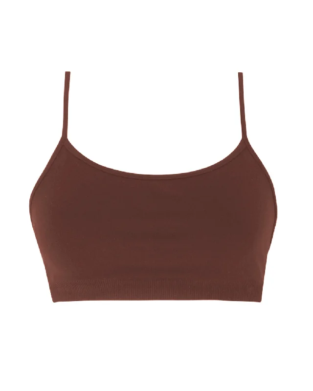 Plus - size bikini with full - coverage options for comfort and confidenceSINCERE Bra Top | Maroon